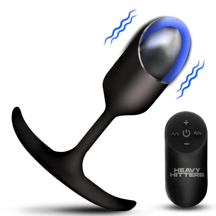 Heavy Hitters Unique Anal Toys | App Controlled & Remote Vibrators>Vibrating Weighted Silicone Anal Plug