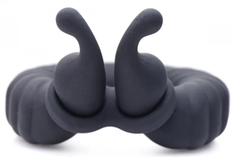 Trinity Vibes Penis Rings | Cock Ring Vibrators>10X Cobra Dual Stimulation Silicone Cock Ring