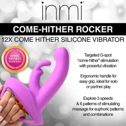 Inmi Luxury Toys | Insertable & Realistic Dildo Vibrators>12X Come-Hither Rocker Silicone Vibrator