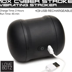 LoveBotz Automatic & Hands-Free Masturbators | Vibrating Strokers>10X Cyber Stroke Vibrating Masturbator