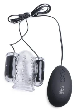 Trinity Vibes Cock & Ball Devices | Rechargeable Vibrators>20X Deluxe Dual Vibrating Head Teaser