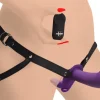Strap U Anal Pegging Toys | Silicone Dildos>28X Double Diva 2 Inch Double Dildo with Harness and Remote Control
