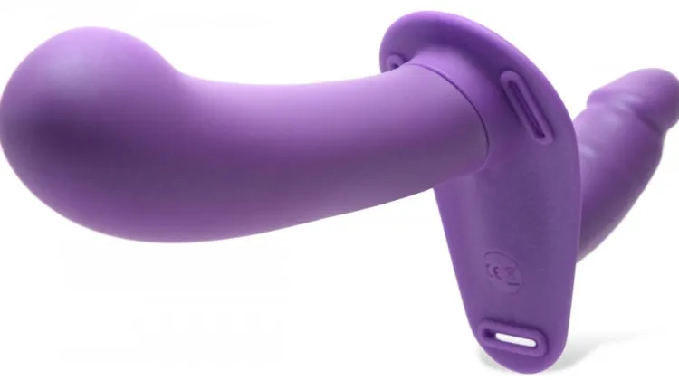 Strap U Anal Pegging Toys | Silicone Dildos>28X Double Diva 2 Inch Double Dildo with Harness and Remote Control
