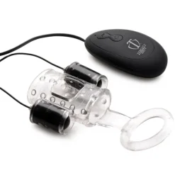 Trinity Vibes Cock & Ball Devices | Penis Rings>20X Dual Cock Teaser with Penis and Ball Ring