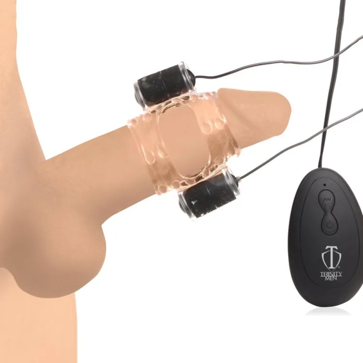 Trinity Vibes Cock & Ball Devices | Penis Rings>20X Dual Vibrating Penis Teaser