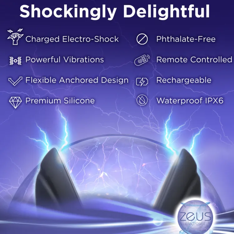 Zeus Electrosex Electro Sex | Vibrating Butt Plugs>64X Electro-Spread Vibrating and Estim Silicone Butt Plug