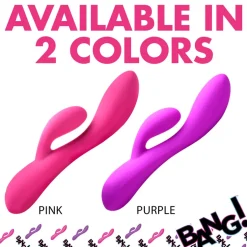 Bang Insertable & Realistic Dildo Vibrators | Rabbit & Dual Stimulation Vibrators>10X Flexible Silicone Rabbit Vibrator