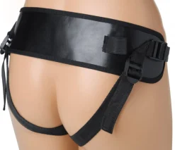 Strap U Anal Pegging Toys | Harness Compatible Dildos>10X Groove Harness with Vibrating and Rotating Silicone Dildo
