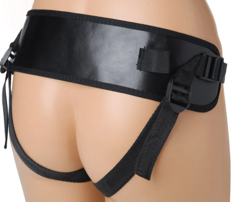Strap U Anal Pegging Toys | Harness Compatible Dildos>10X Groove Harness with Vibrating and Rotating Silicone Dildo