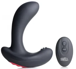 Swell Vibrating Butt Plugs | Prostate Massagers>10X Inflatable and Vibrating Silicone Prostate Plug