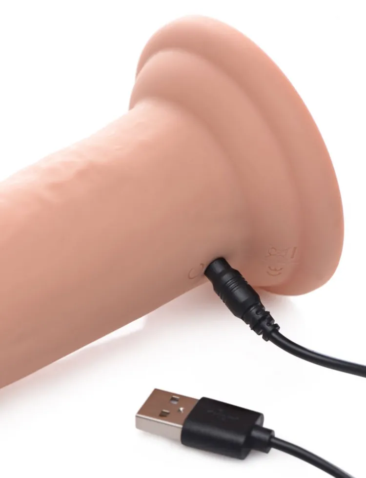 Swell Ultra Realistic Sex Toys | Anal Pegging Toys>7X Inflatable and Vibrating Remote Control Silicone Dildo
