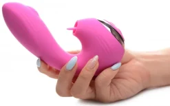 Inmi Insertable & Realistic Dildo Vibrators | G-Spot Vibrators>10X Licking G-Throb Rechargeable Silicone Vibrator