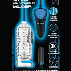 LoveBotz Automatic & Hands-Free Masturbators | Vibrating Strokers>19X Mini Handheld Milker
