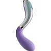 Prisms Erotic Glass Dual Penetration Vibrators | Insertable & Realistic Dildo Vibrators>10X Pari Dual Ended Wavy Silicone and Glass Vibrator