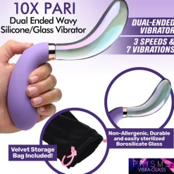 Prisms Erotic Glass Dual Penetration Vibrators | Insertable & Realistic Dildo Vibrators><noscript><img width=