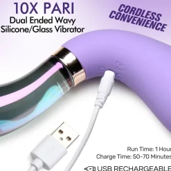 Prisms Erotic Glass Dual Penetration Vibrators | Insertable & Realistic Dildo Vibrators><noscript><img width=