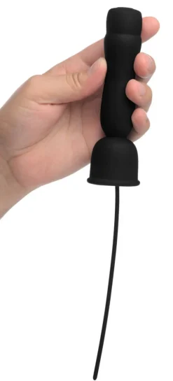 Trinity Vibes Silicone Vibrators | Rechargeable Vibrators>16X Penis Head Teaser with Urethral Sound