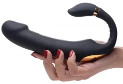 Inmi App Controlled & Remote Vibrators | Insertable & Realistic Dildo Vibrators>10X Pleasure Pose Come Hither Silicone Vibrator with Poseable Clit Stimulator