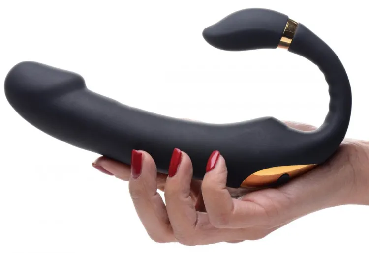 Inmi App Controlled & Remote Vibrators | Insertable & Realistic Dildo Vibrators>10X Pleasure Pose Come Hither Silicone Vibrator with Poseable Clit Stimulator