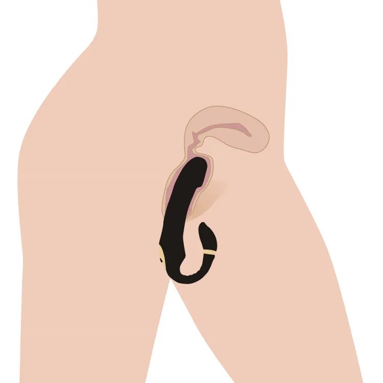 Inmi App Controlled & Remote Vibrators | Insertable & Realistic Dildo Vibrators>10X Pleasure Pose Come Hither Silicone Vibrator with Poseable Clit Stimulator