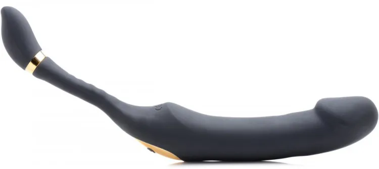 Inmi App Controlled & Remote Vibrators | Insertable & Realistic Dildo Vibrators>10X Pleasure Pose Come Hither Silicone Vibrator with Poseable Clit Stimulator