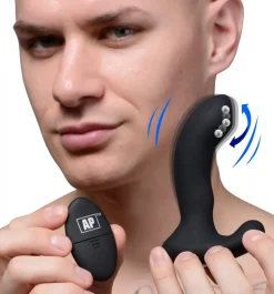 Alpha Pro Prostate Massagers | Insertable & Realistic Dildo Vibrators>10X P-Massage Silicone Prostate Stimulator with Stroking Bead