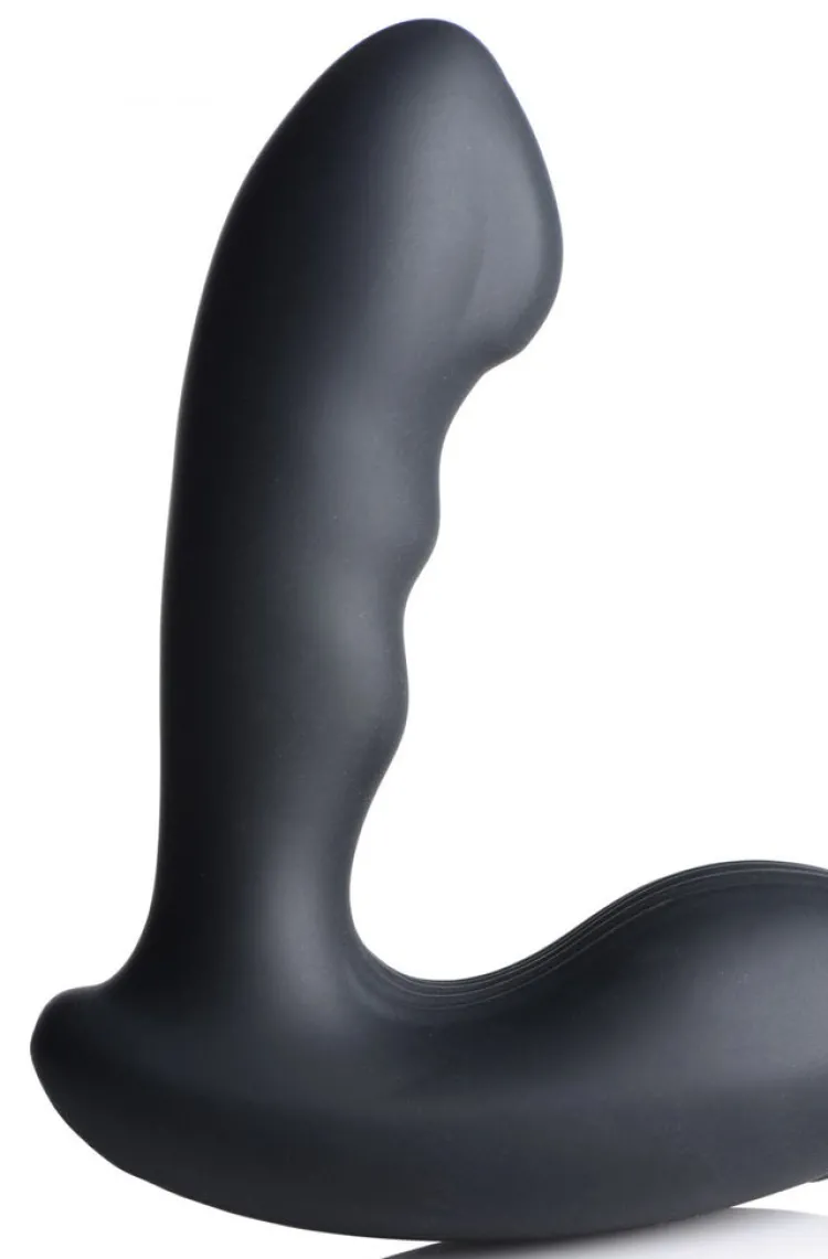 Alpha Pro Unique Anal Toys | Prostate Massagers>7X P-Strap Milking and Vibrating Prostate Stimulator with Cock and Ball Harness