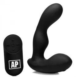 Alpha Pro Prostate Massagers | Insertable & Realistic Dildo Vibrators>7X P-Stroke Silicone Prostate Stimulator with Stroking Shaft