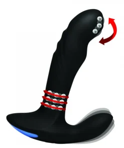 Alpha Pro Prostate Massagers | Insertable & Realistic Dildo Vibrators>17X P-Trigasm 3-in-1 Silicone Prostate Stimulator