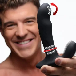 Alpha Pro Prostate Massagers | Insertable & Realistic Dildo Vibrators>17X P-Trigasm 3-in-1 Silicone Prostate Stimulator