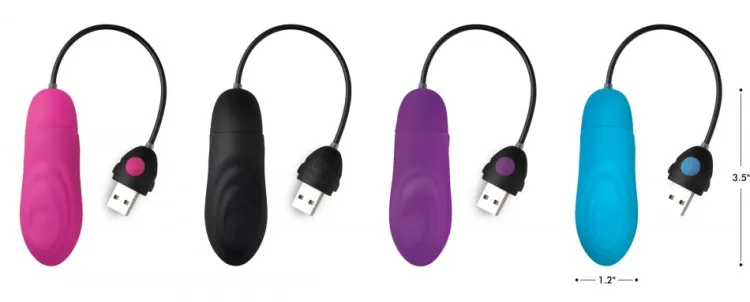 Bang Bullet & Egg Vibrators | App Controlled & Remote Vibrators>7X Pulsing Rechargeable Silicone Bullet