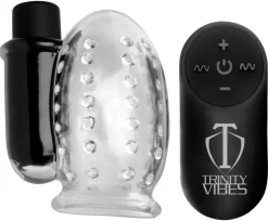 Trinity Vibes App Controlled & Remote Vibrators>28X Rechargeable Penis Head Teaser with Remote Control