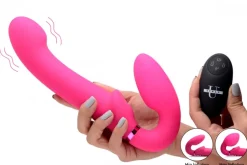 Strap U Luxury Toys | Anal Pegging Toys>10X Remote Control Ergo-Fit Clit Pulse Inflatable and Vibrating Strapless Strap-on