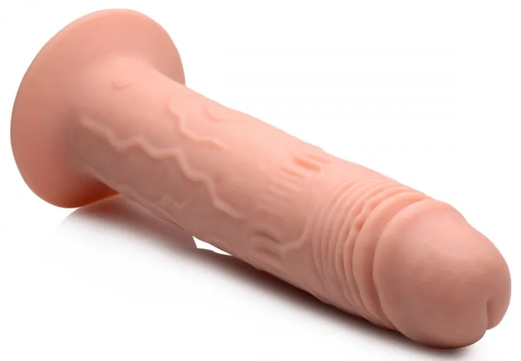 Thump Its Anal Pegging Toys | Silicone Dildos>7X Remote Control Vibrating and Thumping Dildo