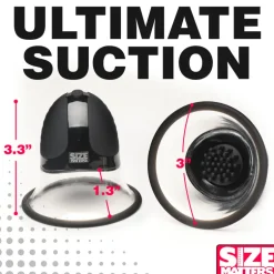 Size Matters Nipple Clamps & Stimulators | Female Enhancement>10X Rotating Nipple Suckers with 4 Attachments