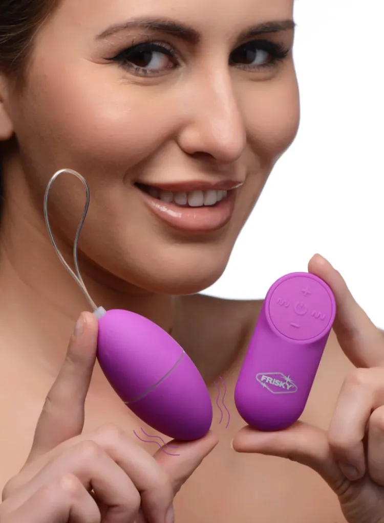 Frisky Bullet & Egg Vibrators | App Controlled & Remote Vibrators>28X Scrambler Vibrating Egg with Remote Control