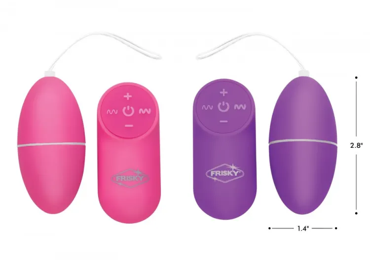 Frisky Bullet & Egg Vibrators | App Controlled & Remote Vibrators>28X Scrambler Vibrating Egg with Remote Control