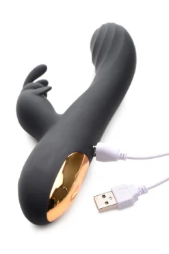 Curve Toys Insertable & Realistic Dildo Vibrators | Rabbit & Dual Stimulation Vibrators>10X Silicone Rabbit Vibrator