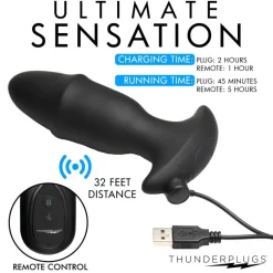 Thunderplugs Vibrating Butt Plugs | App Controlled & Remote Vibrators><noscript><img width=