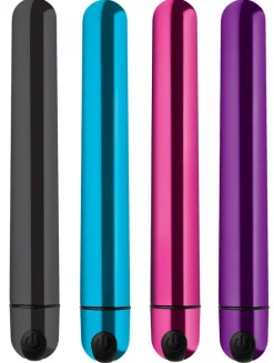 Bang Bullet & Egg Vibrators | Waterproof Vibrators>10X Slim Metallic Bullet