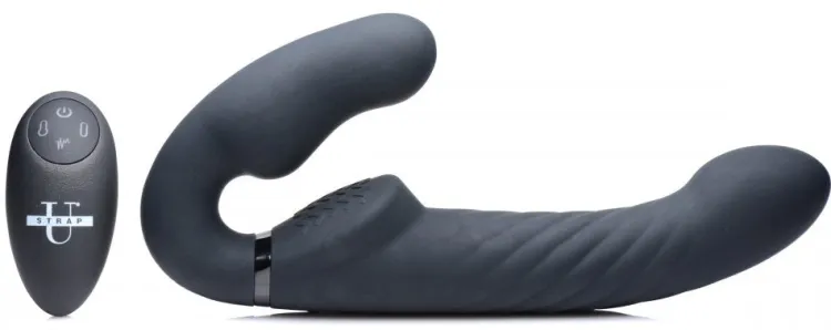 Strap U Anal Pegging Toys | Vibrating Dildos>10X Swirl Ergo-Fit Inflatable & Vibrating Strapless Strap-On