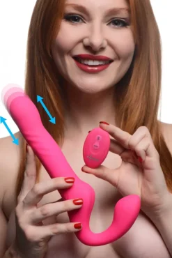 Strap U Luxury Toys | Anal Pegging Toys>30X Thrusting and Vibrating Strapless Strap-On With Remote Control