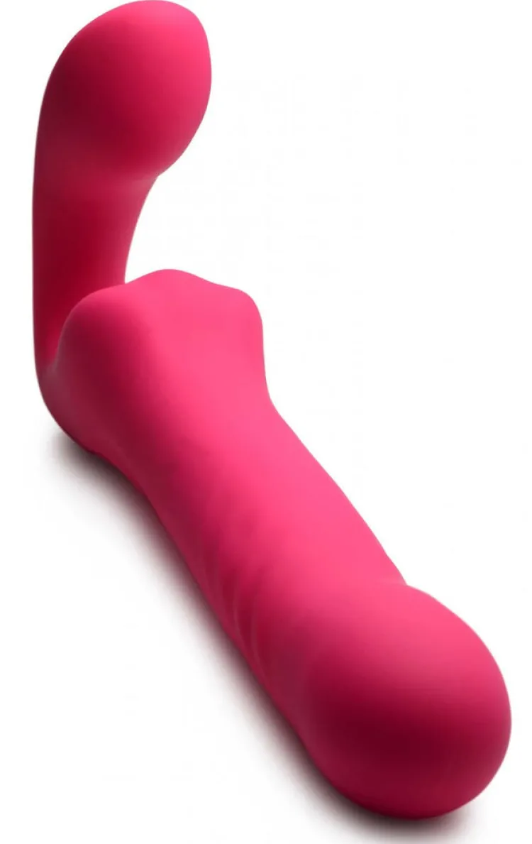 Strap U Luxury Toys | Anal Pegging Toys>30X Thrusting and Vibrating Strapless Strap-On With Remote Control