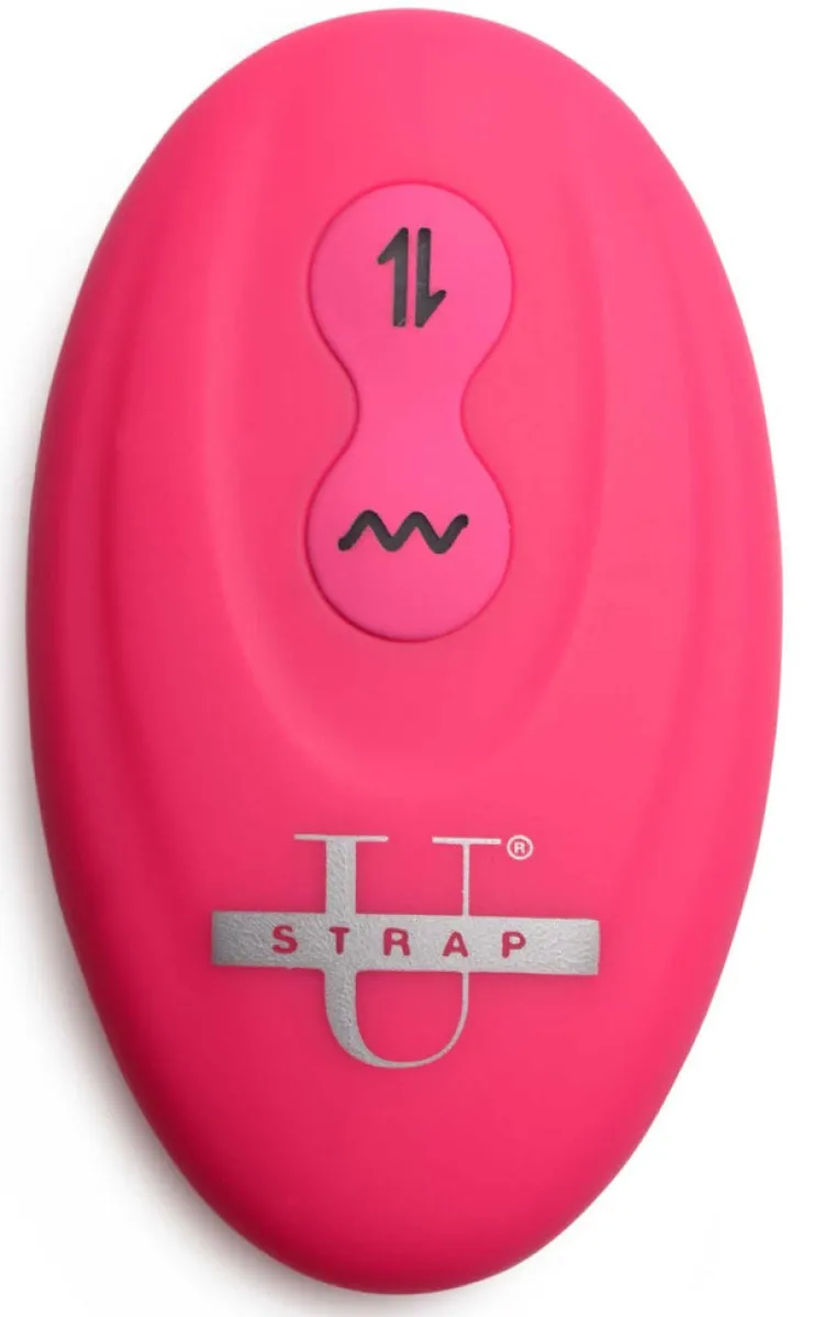 Strap U Luxury Toys | Anal Pegging Toys>30X Thrusting and Vibrating Strapless Strap-On With Remote Control