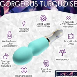 Prisms Erotic Glass Silicone Vibrators | Rechargeable Vibrators><noscript><img width=