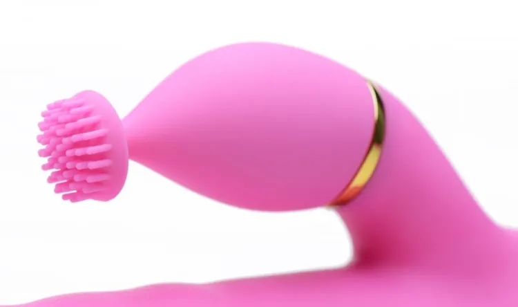 Inmi Insertable & Realistic Dildo Vibrators | Rabbit & Dual Stimulation Vibrators>10X Versa-Thrust Vibrating and Thrusting Silicone Rabbit with 3 Attachments