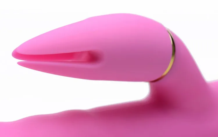 Inmi Insertable & Realistic Dildo Vibrators | Rabbit & Dual Stimulation Vibrators>10X Versa-Thrust Vibrating and Thrusting Silicone Rabbit with 3 Attachments