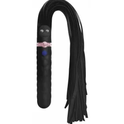 Master Series Impact: Whips, Crops & Spankers | Silicone Dildos>9X Vibrating Silicone Dildo Flogger