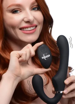 Strap U Anal Pegging Toys | Strapless Strap On Dildos>10X Vibrating Silicone Strapless Strap-on