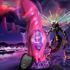 Creature Cocks Silicone Dildos | Non-Representational Dildos>Xenox Vibrating Silicone Dildo w/ Remote